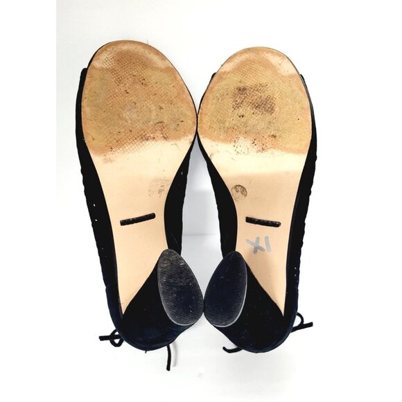 Gianni Bini Peep Toe Perforated Block Heels - Size 8 - Picture 10 of 10